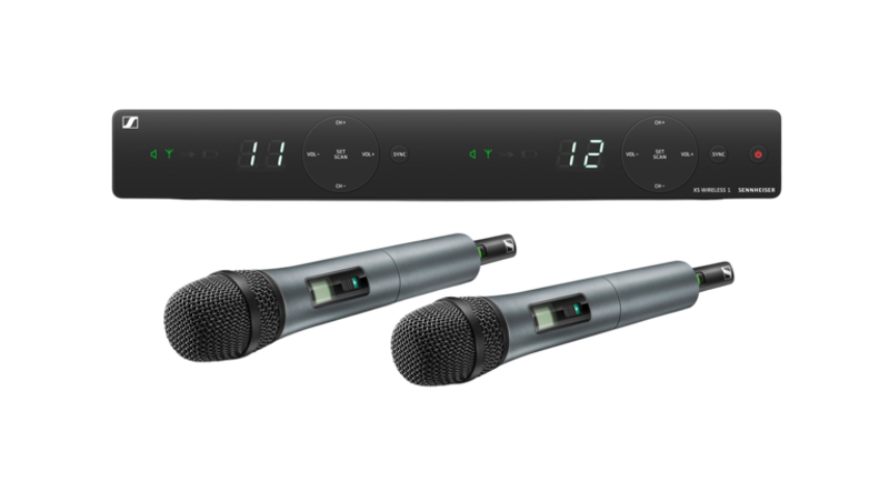 Picture of Sennheiser XSW 1-835 Dual-D | Dual Handheld Cordless Microphone System