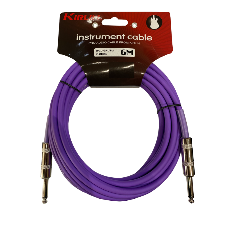 Picture of Kirlin IPCU-241/PU | 6M Jack - Jack Instrument Cable Purple