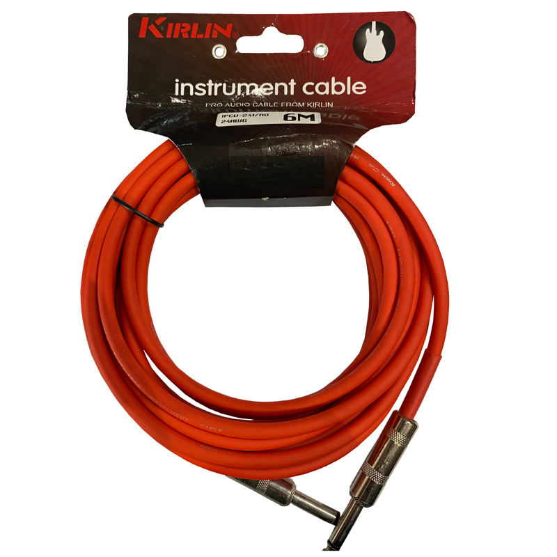 Picture of Kirlin IPCU-241/RD | 6M Jack - Jack Instrument Cable Red