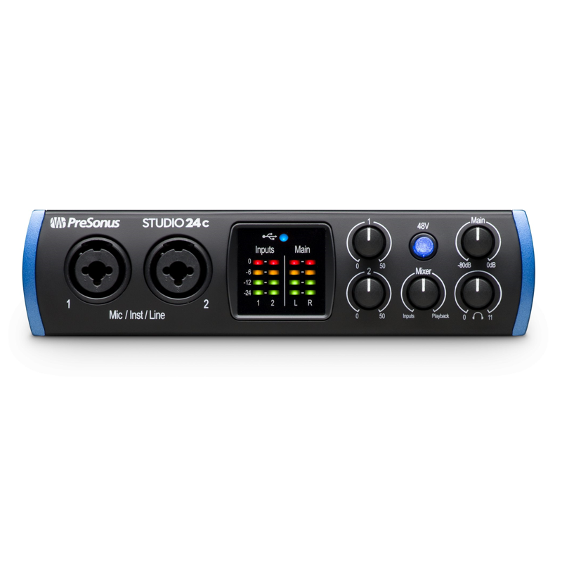 Presonus Studio 24c Interface Front