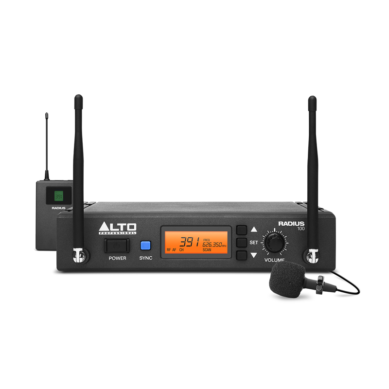 Alto Radius 100L Cordless Lapel Mic System