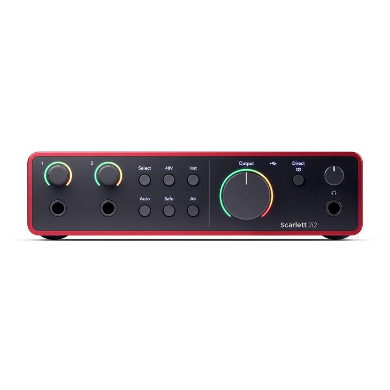 Focusrite Scarlett 2i2 4th Gen | 2 in 2 out Audio Interface