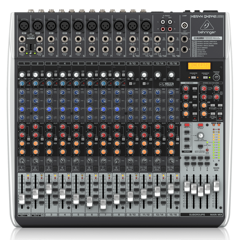 Behringer QX2442USB | 24-Input 4/2-Bus Mixer