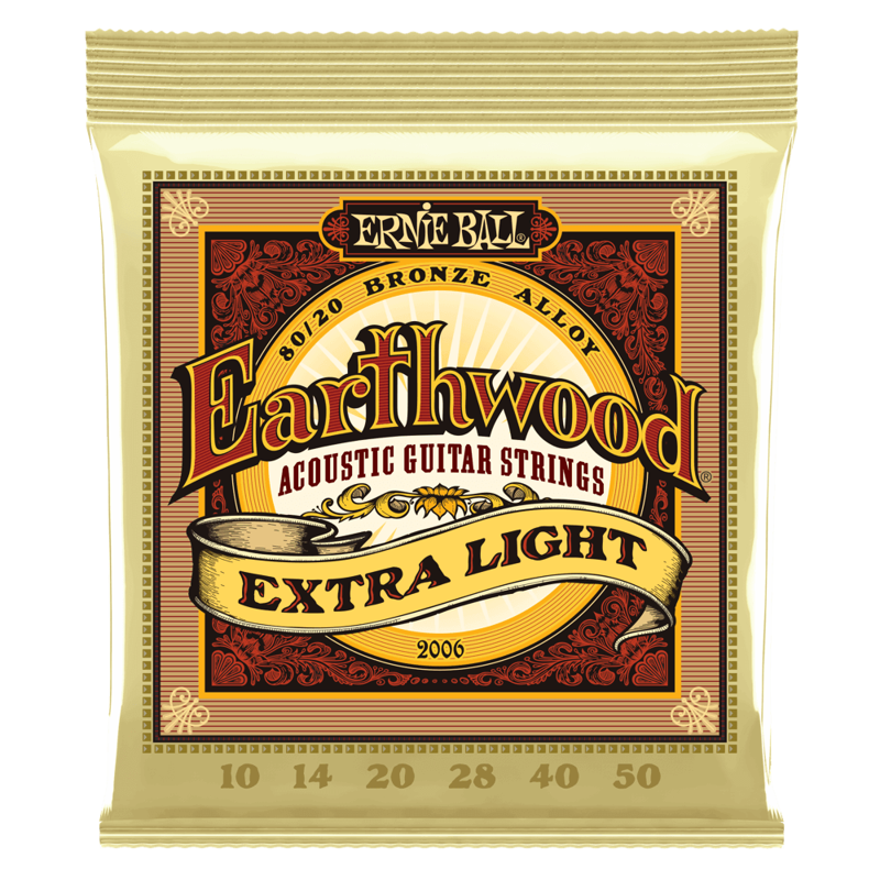 Ernie Ball Earthwood | Extra-Light Acoustic Strings (10-50)
