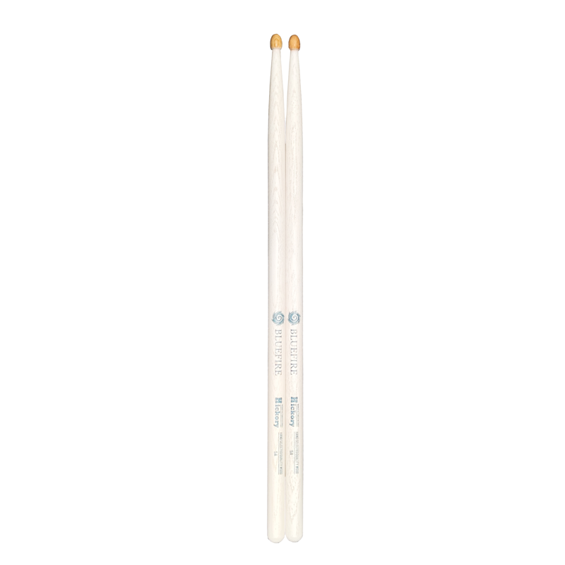 Hanflag Bluefire | 5A Wood Tip Drum Sticks (White)