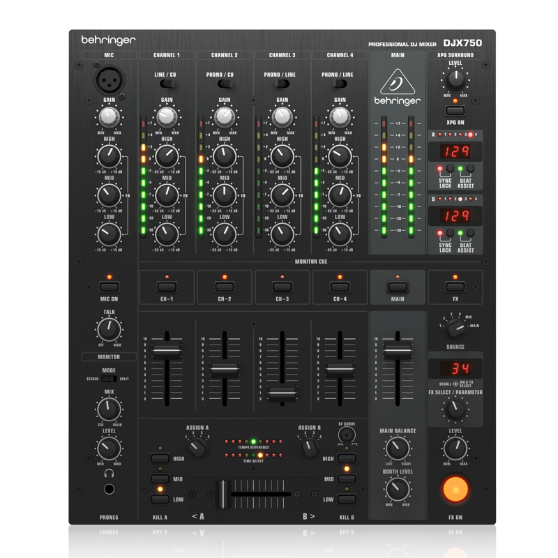 Behringer DJX750 | 5 Channel DJ Mixer