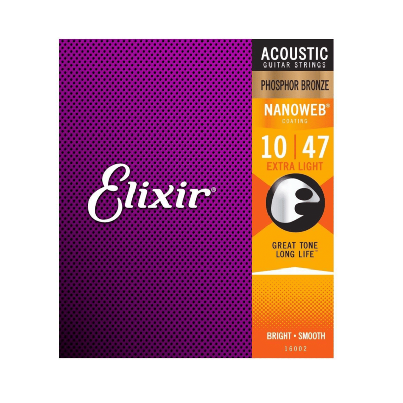 Elixir 16002 | 10-47 P/Bronze Acoustic Guitar Strings