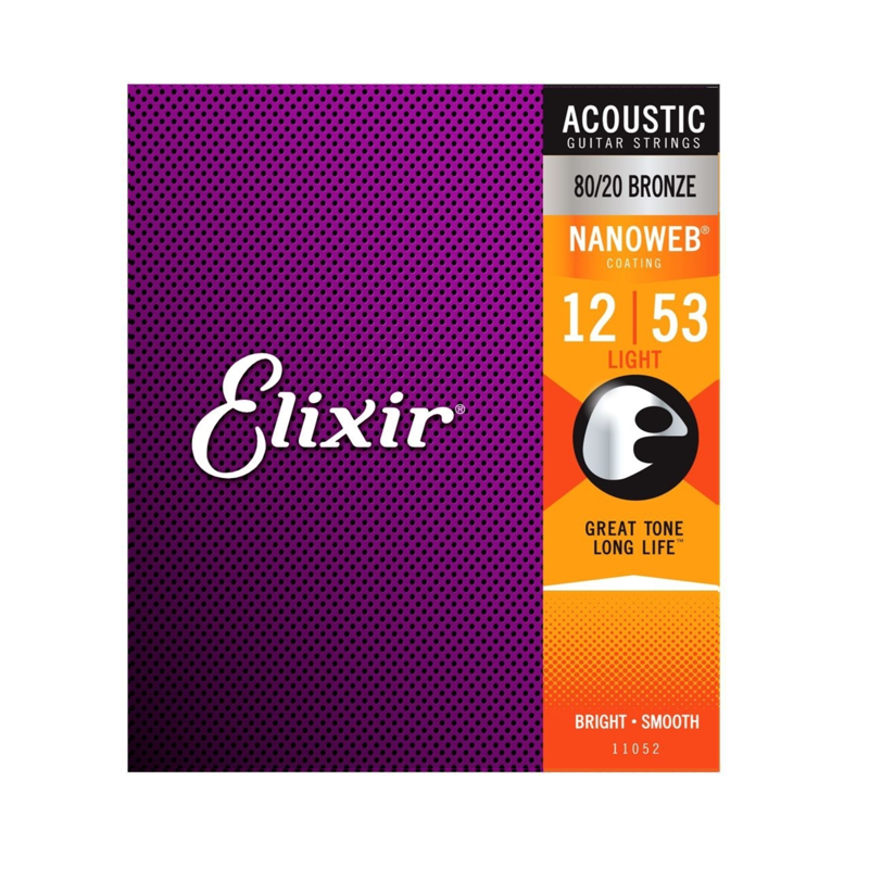 Elixir 16052 | 12-53 P/Bronze Acoustic Guitar Strings