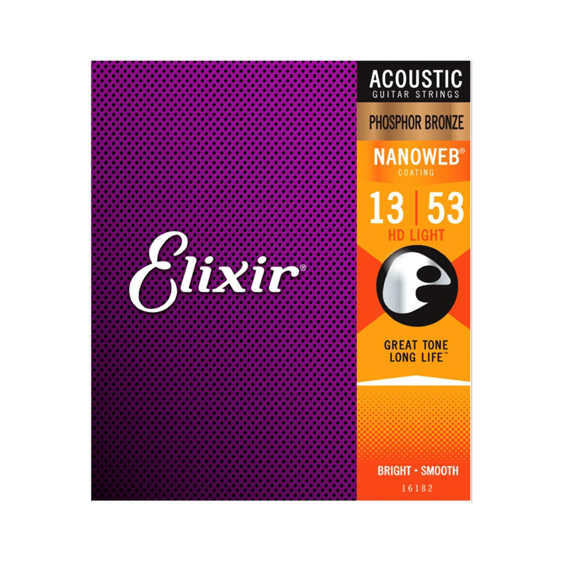 Elixir 16182 | 13-53 P/Bronze Acoustic Guitar Strings