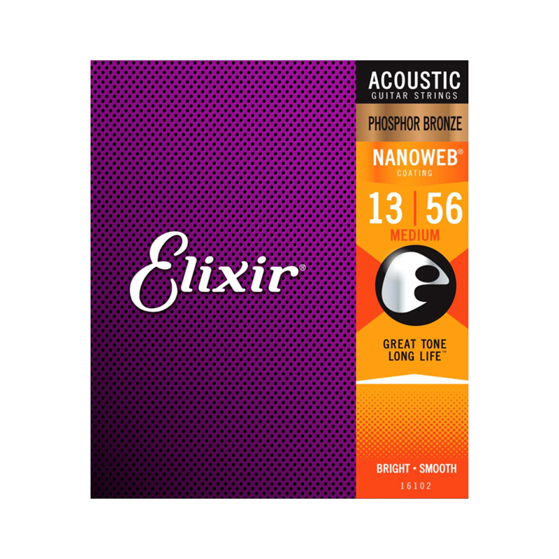 Elixir 16102 | 13-56 P/Bronze Acoustic Guitar Strings