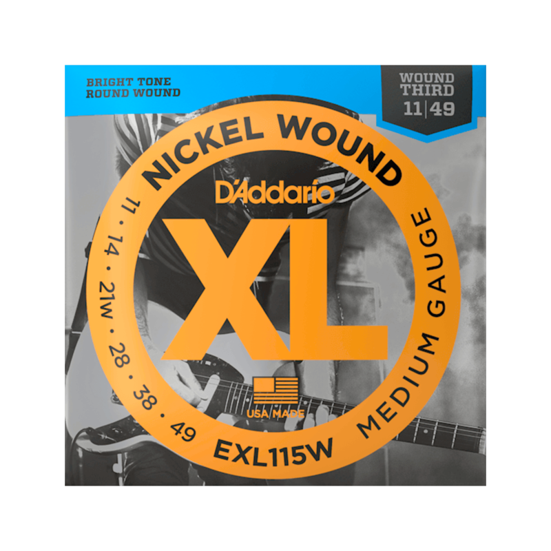 D'addario EXL115W | 11-49 Electric Guitar Strings