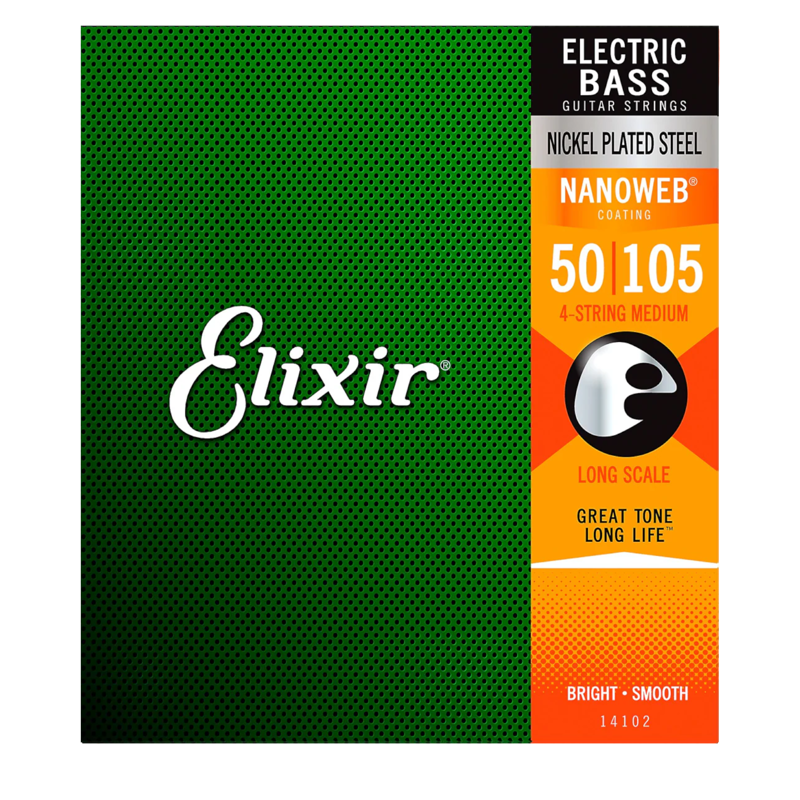 Elixir 14102 | 4 String 50-105 Med Bass Strings