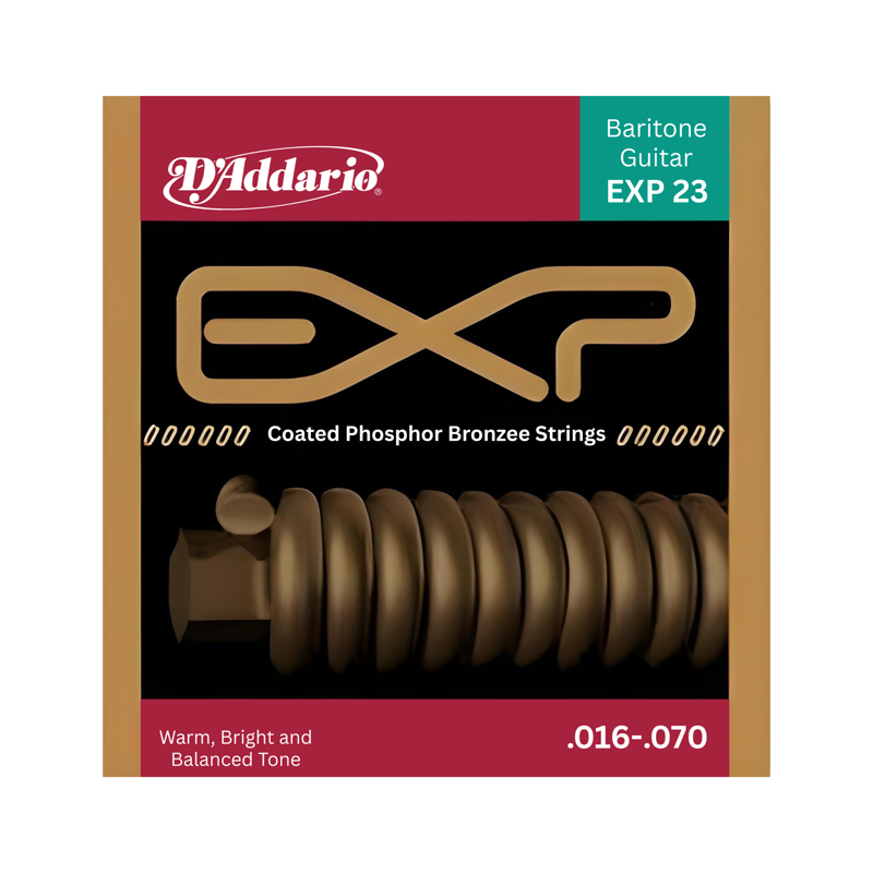 D'addario EXP23 | 16-70 Baritone Acoustic Guitar Strings