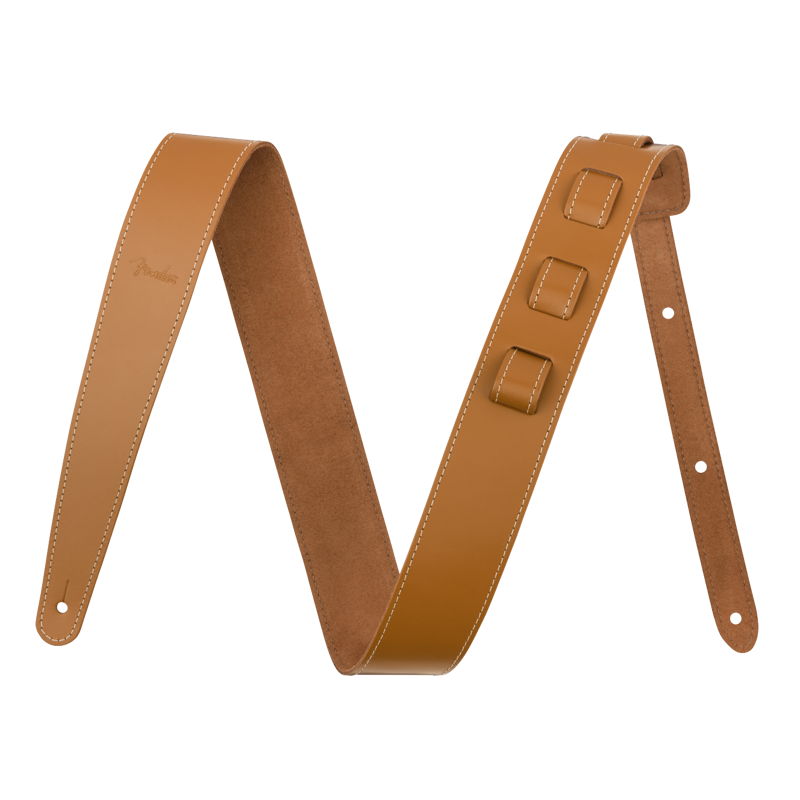 Fender 0990642120 | Essentials Leather Strap (Tan)