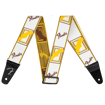 Fender 0990686005 | Monogram Strap (White/Brown/Yellow)