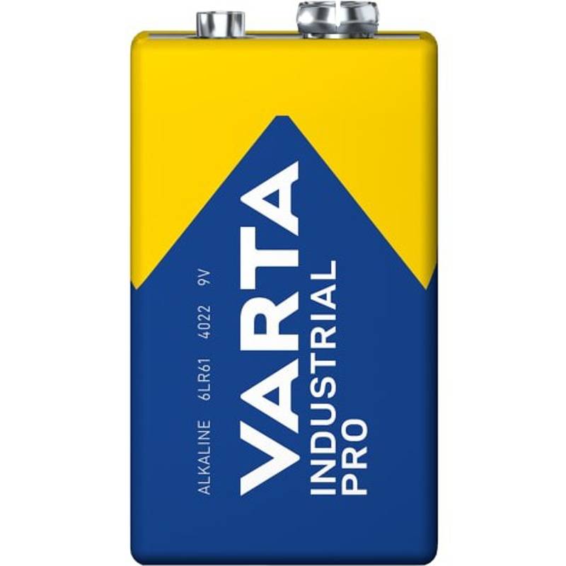 Varta Industrial Pro | 9V 4022 Alkaline Batteries