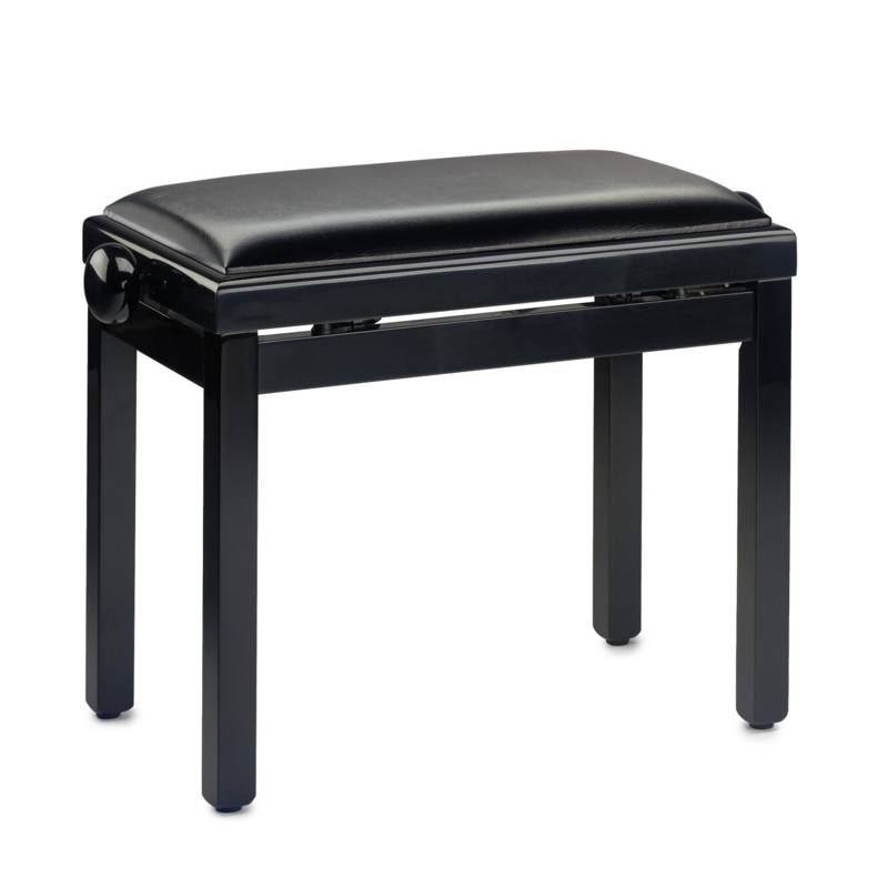 Stagg PB39 BKP SBK | High Gloss Black Adjustable Piano Bench