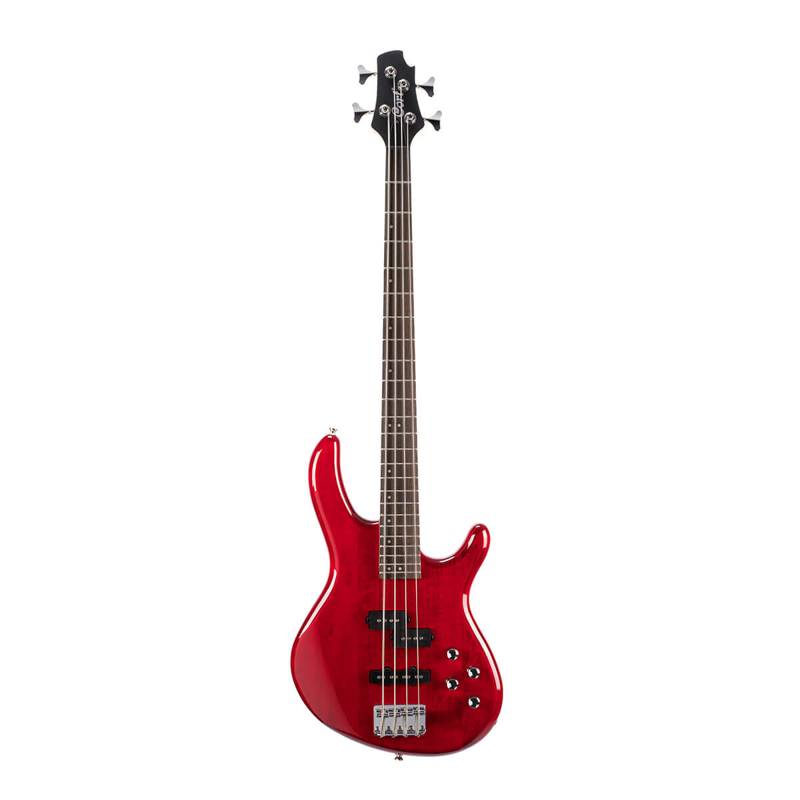 Cort Action Bass Plus | 4 String Bass Guitar (Trans Red)