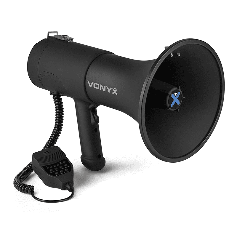Vonyx MEG075 | Megaphone with Siren, Record, Bluetooth & USB