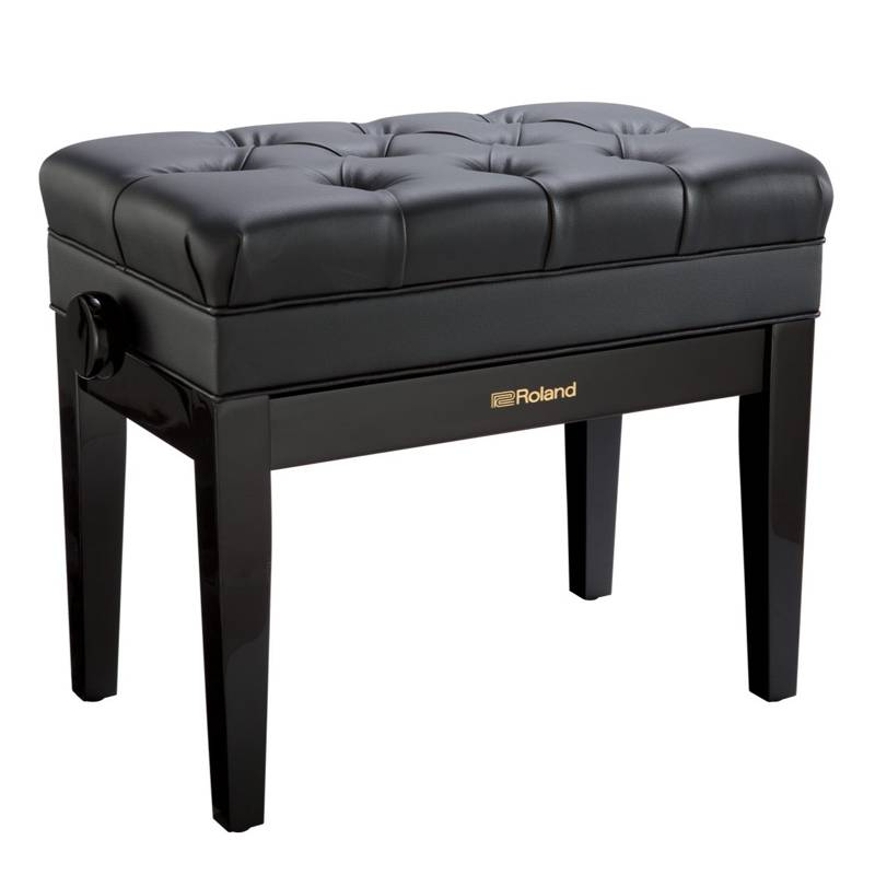 Roland RPB-500PE | Adjustable Piano Bench with Storage Compartment (Polished Ebony)