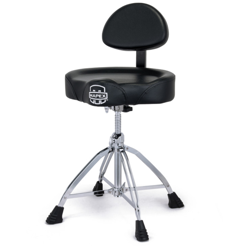 Mapex T875 | Adjustable Saddle Drum Throne with Back Rest
