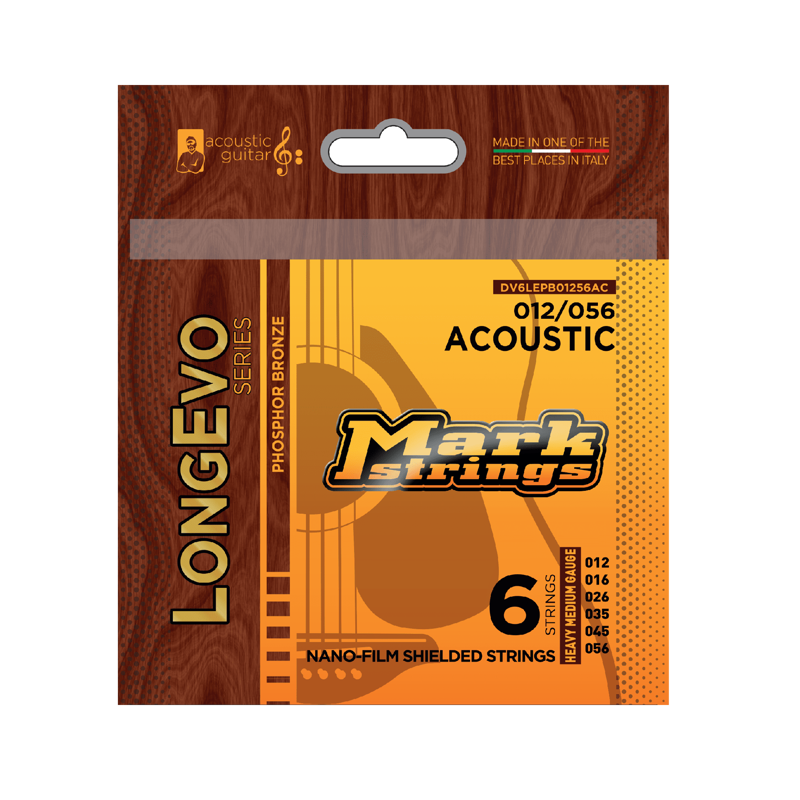 Mark Bass DV6LEPB01256AC | P/Bronze Acoustic Guitar Strings 12-56