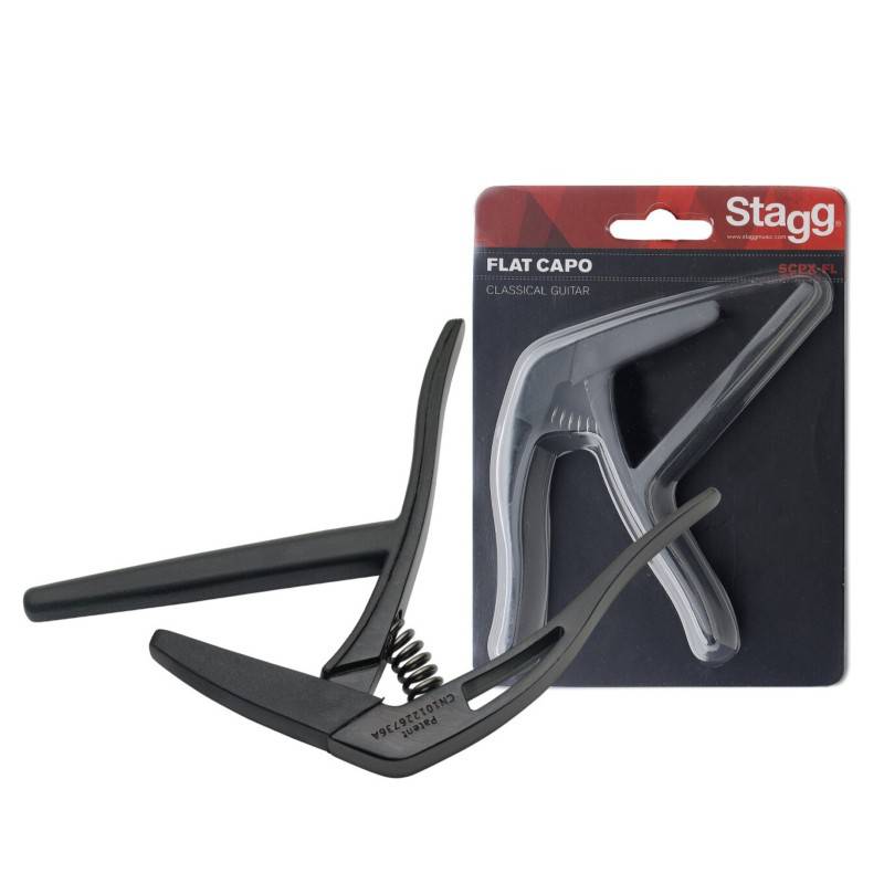 Stagg SCPX-FL BK | Classical Guitar Trigger Capo