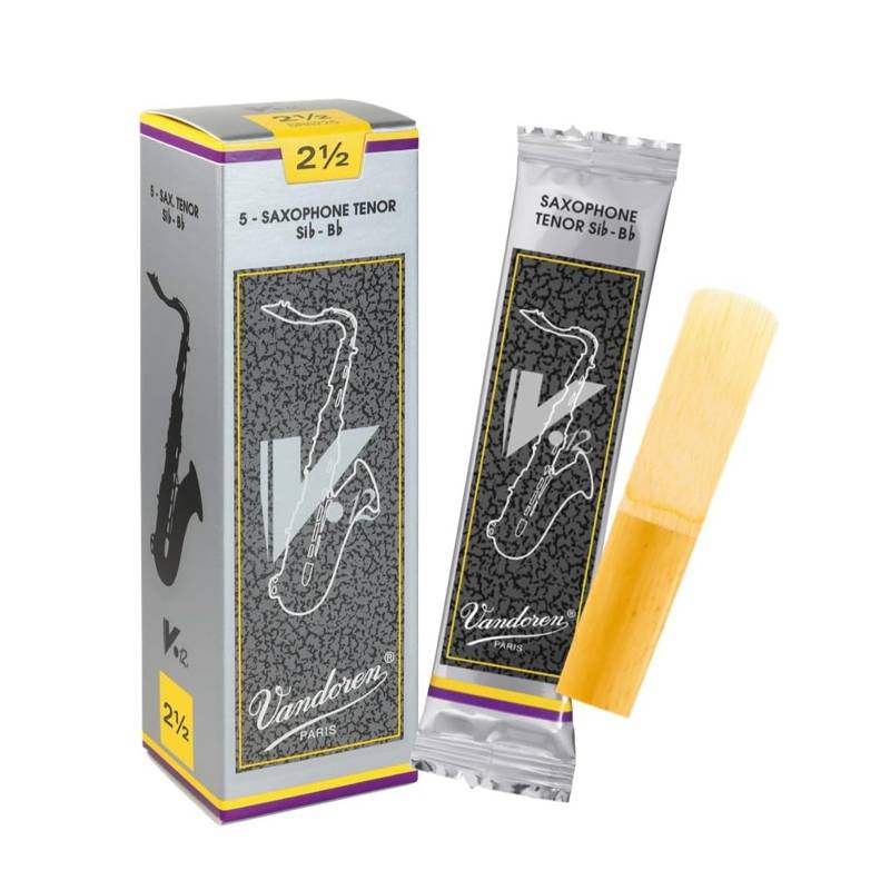 Vandoren V12 Reeds | Tenor Sax 2.5 (Single Reeds)