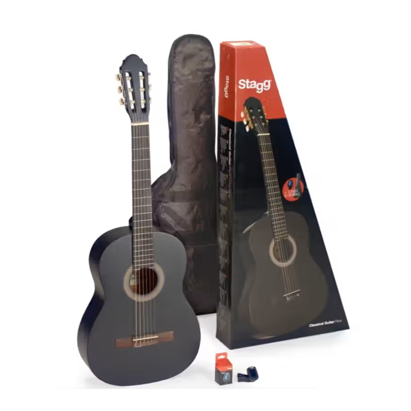 Stagg C410M | ½ Classical Guitar Pack (Black)