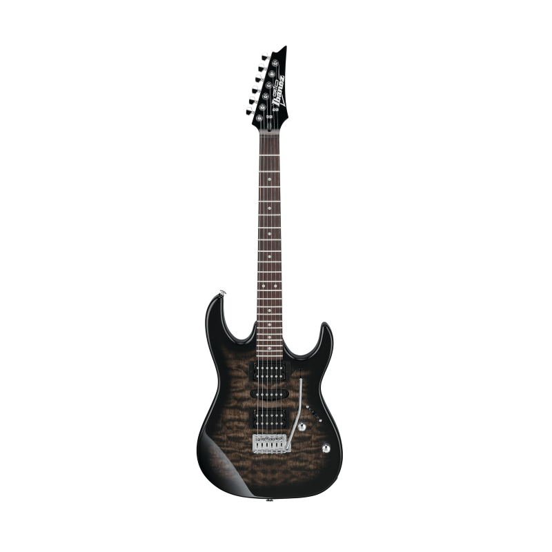 Ibanez GRX70QA-TKS | Electric Guitar (Transparent Black Sunburst)