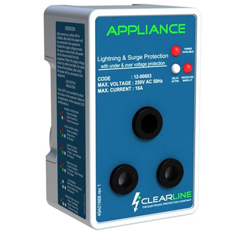 Clearline Appliance | Lightning and Surge Protector