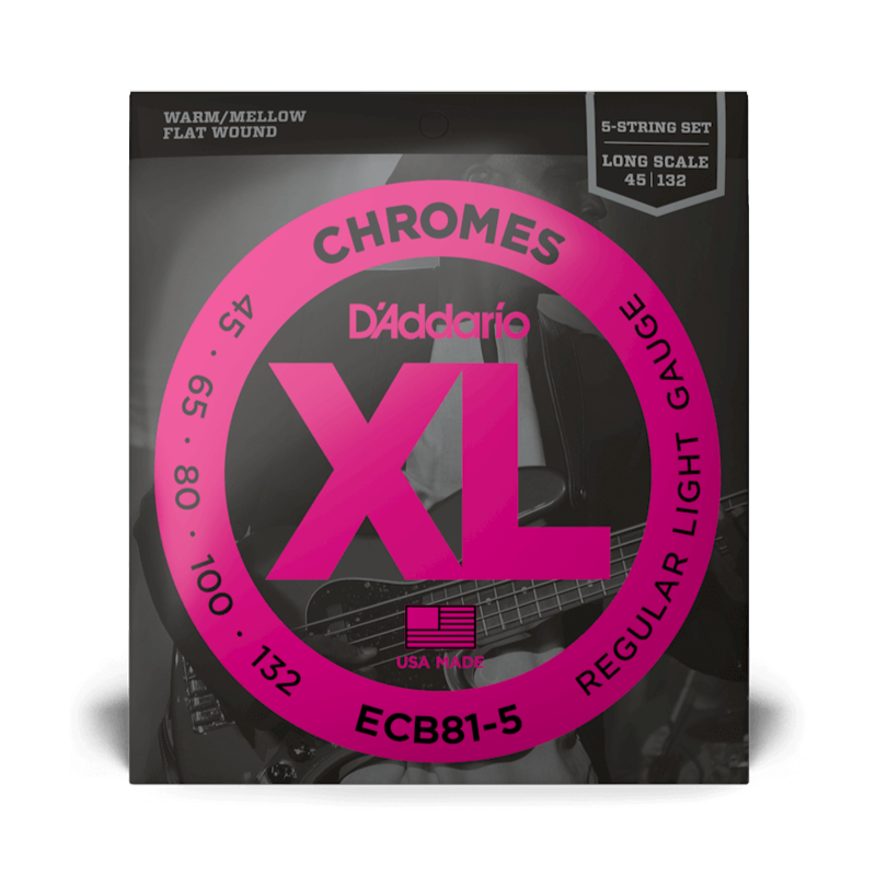 D'addario ECB81-5 | Chromes 45-132 Bass Strings (5 String)