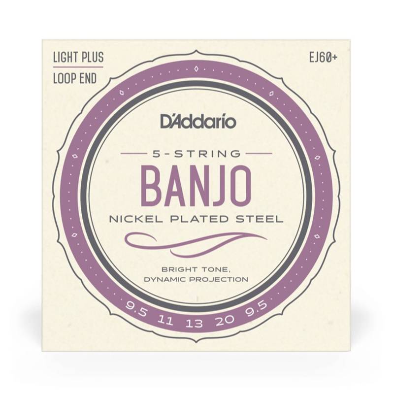 D'addario EJ60+ | 5 String Banjo Strings