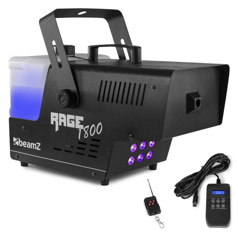 Beamz Rage 1800LED | Smoke Machine with Timer Controller
