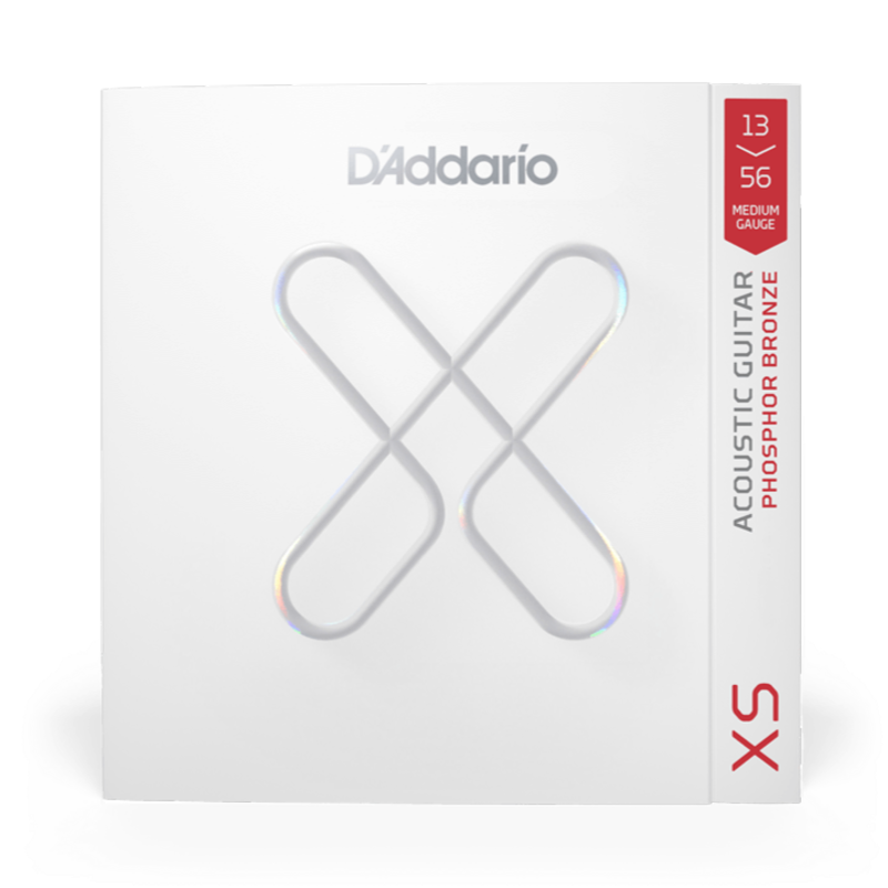 D'addario XSAPB1356 | 13-56 Medium Coated Acoustic Guitar Strings