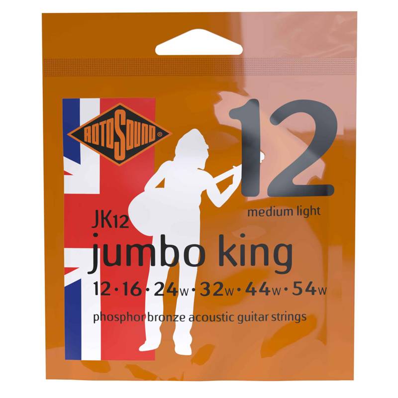 Rotosound JK12 Jumbo King | 12-54 P/Bronze Med-Light Strings