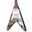 Epiphone ECJHFV-EB | Jimi Hendrix Love Drops Flying V Electric Guitar (Ebony)