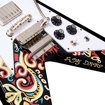 Epiphone ECJHFV-EB | Jimi Hendrix Love Drops Flying V Electric Guitar (Ebony)