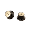 Gibson PRMK-020 | Black Top Hat Knobs with Inserts (4 Pack)