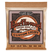Ernie Ball 2145 | Custom Light Earthwood Phosphor Bronze Acoustic Guitar Strings  (Guage 11.5-54 )