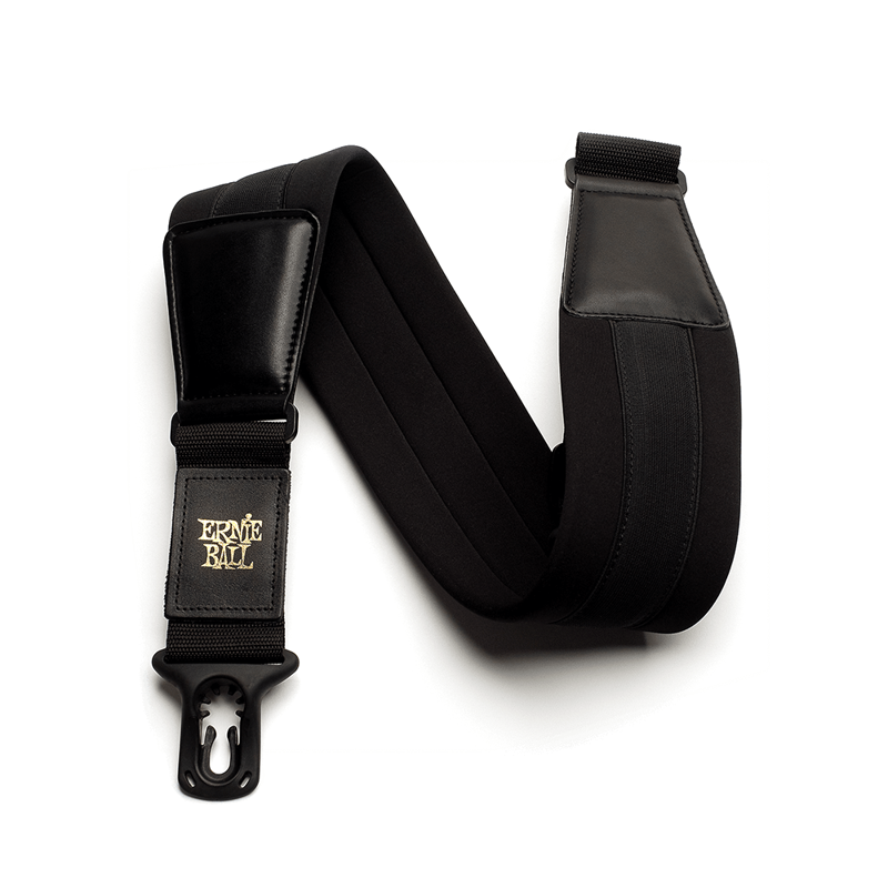 Ernie ball 4146 | Comfort Polylock Guitar Strap/Bass Strap - Wide Neoprene (Black)