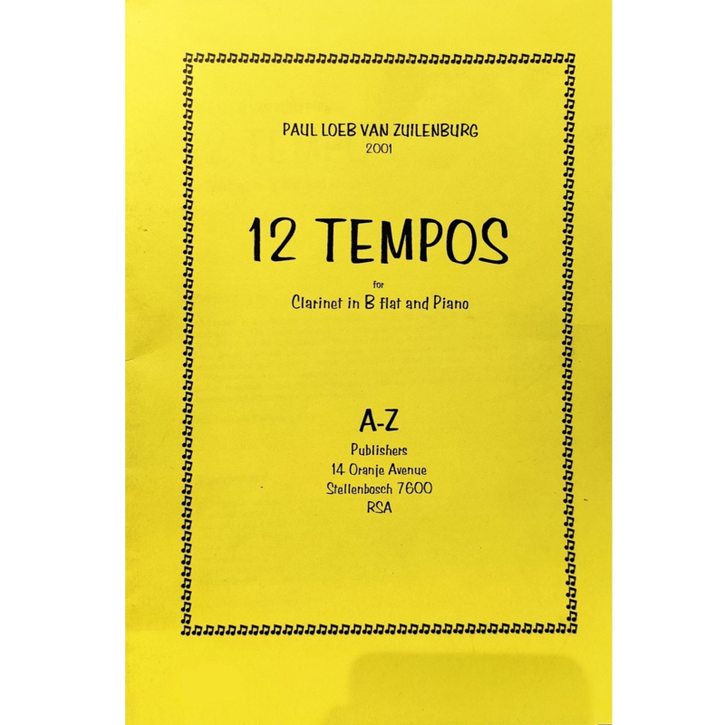12 Tempos | for Clarinet in Bb & Piano