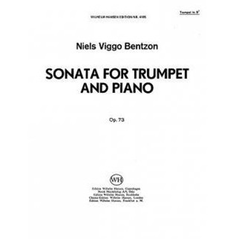 Bentzon Sonata for Trumpet and Piano | OP 73