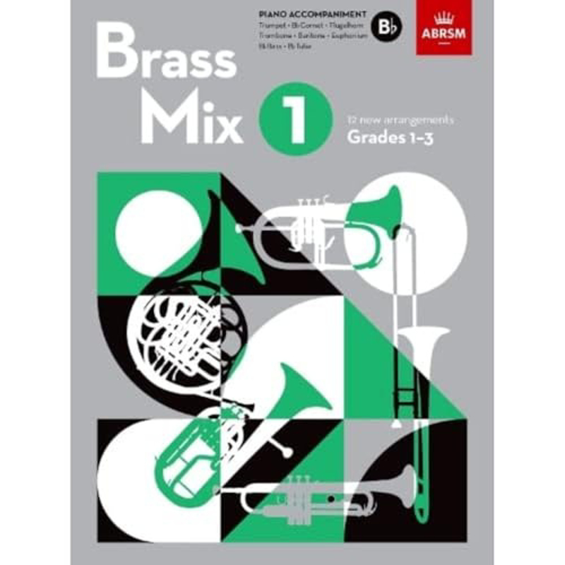 Brass Mix book 1 B flat Piano Accompaniment | Grade 1-3