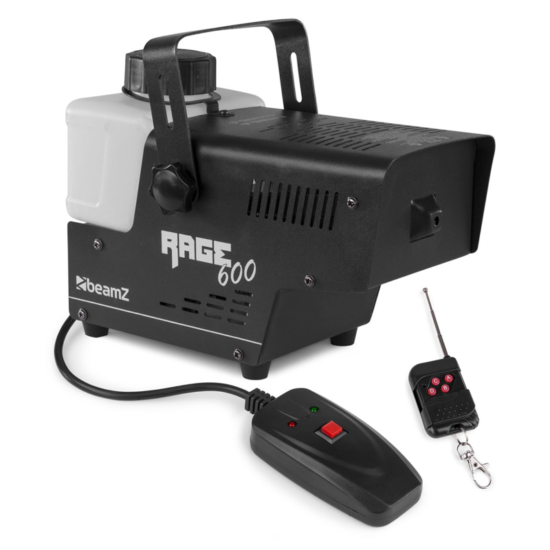 Beamz RAGE600 | 600W Smoke Machine Wireless Remote 