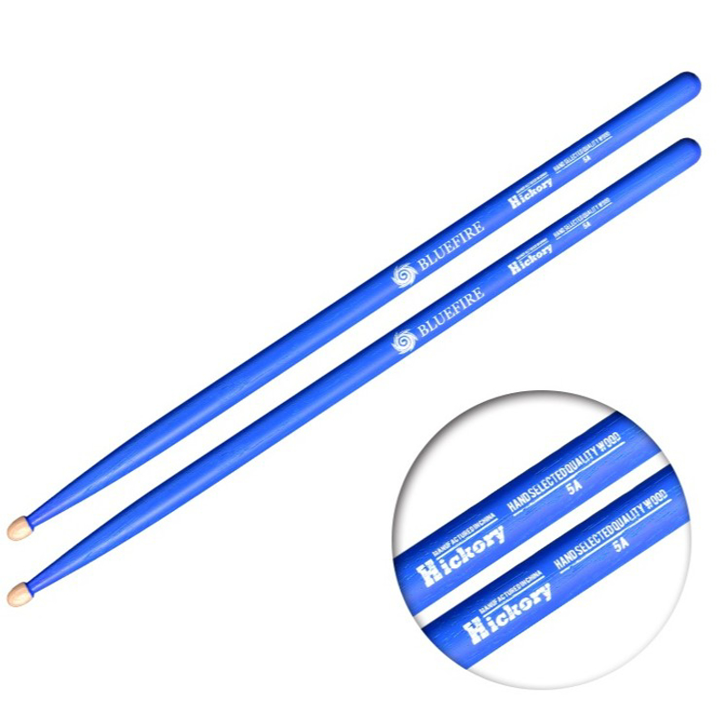 Hanflag Bluefire | 5A Hickory Blue Series Drum Sticks (Blue)
