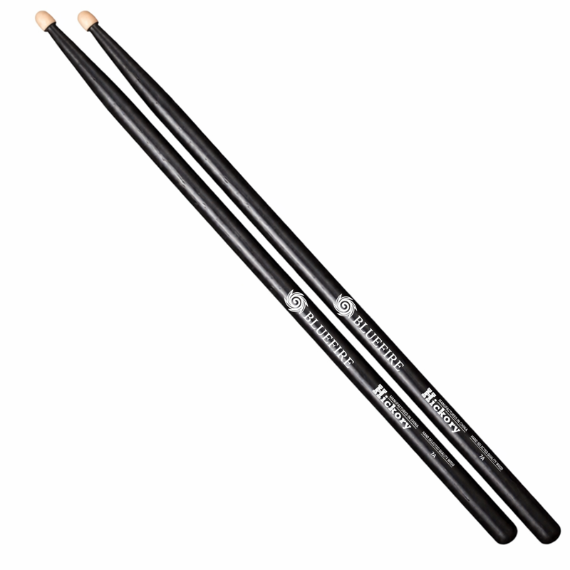 Hanflag Bluefire | 7A Wood Tip Drum Sticks (Black)
