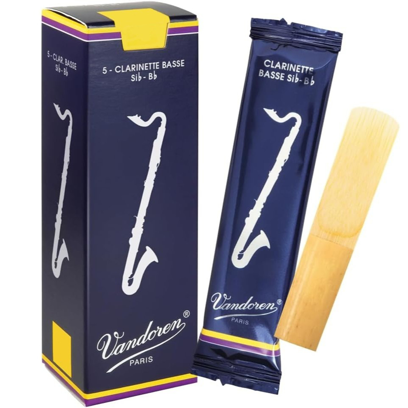 Vandoren CR124 | Bass Clarinet Reeds 4 (Single Reeds)