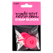 Ernie Ball 5623 | Strap Blocks 4-Pack (Pink)