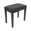 RubiQube SB033B | Wooden Piano Bench with storage (Black) *